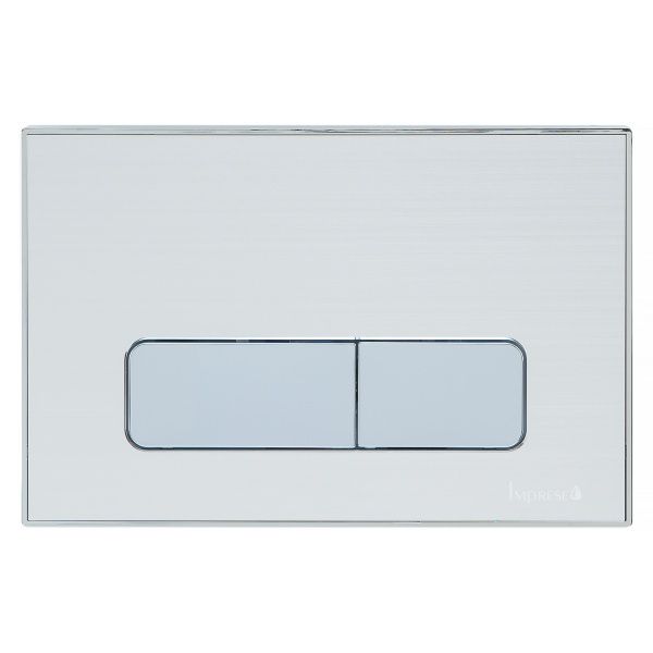 Панель смыва Imprese i7113AP пластиковая, вставка из алюминия, серебро сатин