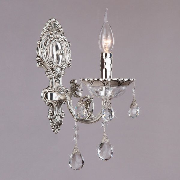 Бра Strotskis Carolina 1x60 Вт E14 сріблястий 230/1 