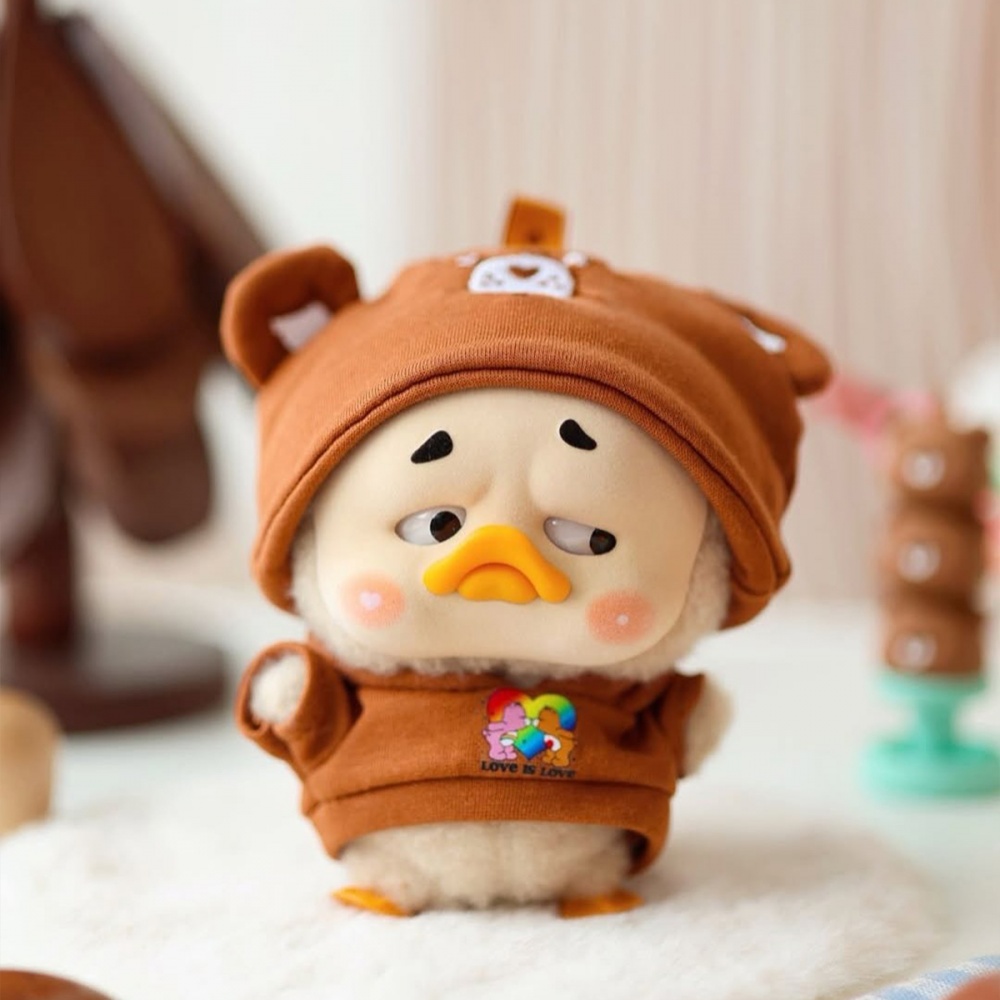 Колекційна м'яка іграшка Pop Top з кільцем Upset Duck x Care Bears Будь веселкою різнокольоровий AP17183806800C