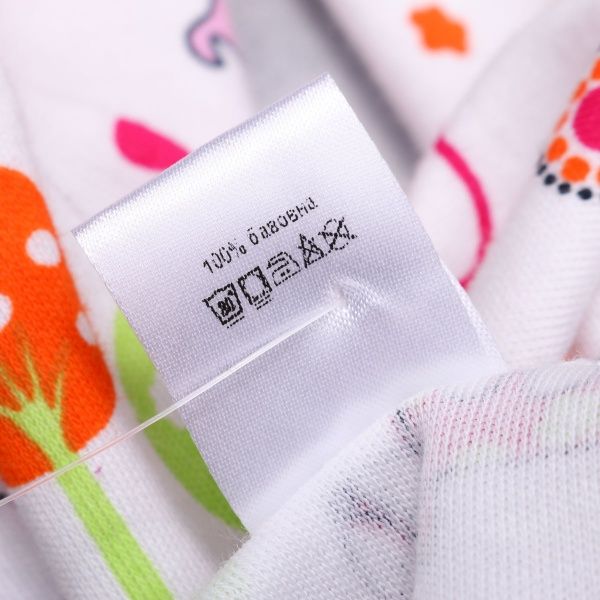 Боди Фламинго р.80 белый с принтом 494-222 