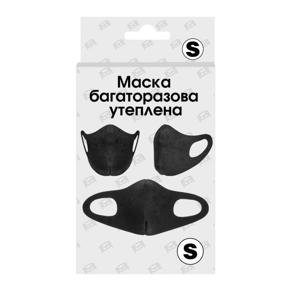 Маска MAXGROUP багаторазова утеплена в асортименті 1 шт. MG-100-04