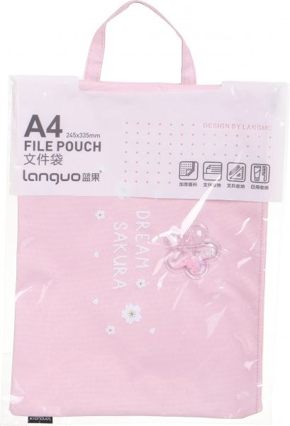 Папка Flowers розовая