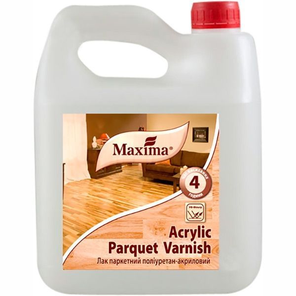 Лак високоякісний паркетний Maxima мат безбарвний 2,5 л