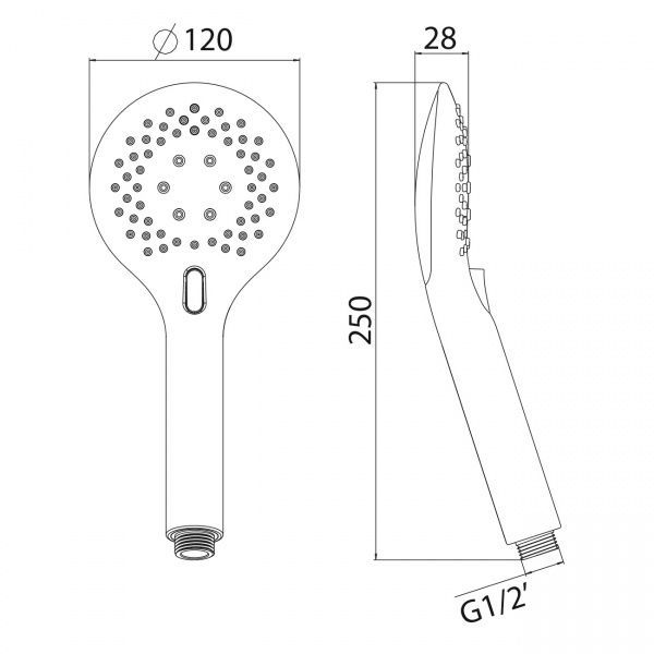 Ручний душ Imprese W120Т3 