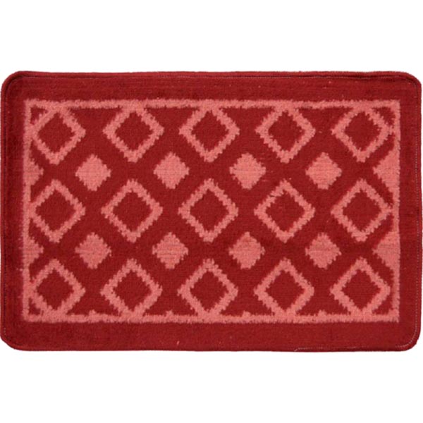 Коврик для ванной комнаты Dariana Плитка 40х60 красный