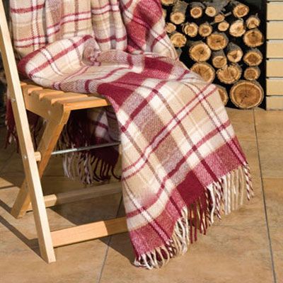 Плед вовняно-акриловий Vladi Метро 170x210 см