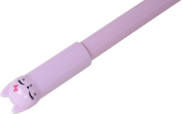 Ручка гелевая Фиолетовый котенок 