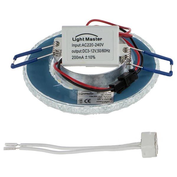 Светильник точечный LightMaster с LED-подсветкой GU5.3 4000 К прозрачный CL7086 