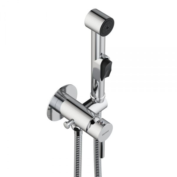 Змішувач Damixa Option 211000000 з гігієнічним душем і утримувачем