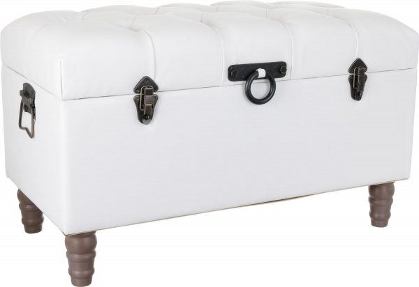 Скриня-пуф Summer молочний 82,5х42х47 см 