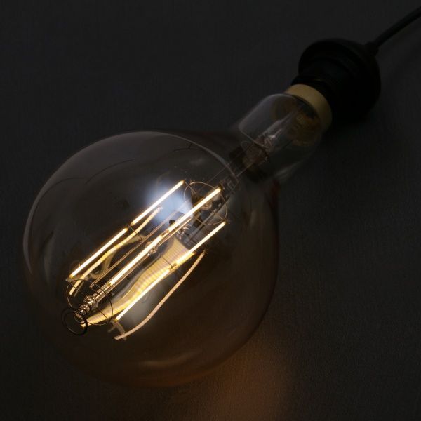 Лампа светодиодная Gauss Vintage Filament Gold 149802008 A160 8 Вт E27 2400 К 220 В прозрачная 