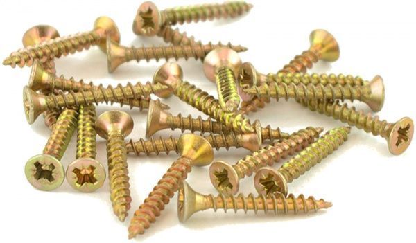 Шуруп універсальний потайна головка ЦЖ 3,5x25 мм жовтий цинк вага Expert Fix