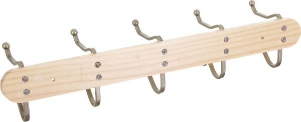 Планка с крючками Axentia 130861 51x11,3x10,7 см светло-коричневая