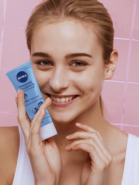 Скраб Nivea Рисовый очищение и гладкость 75 мл
