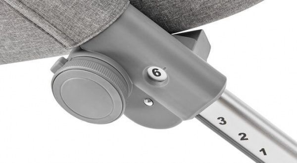 Кровать детская Kinderkraft приставная Uno Grey KKLUNOGRY00000