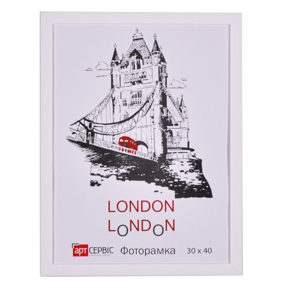 Рамка для фото Арт-Сервіс ЭА-01555 30х40 см белый/белый 