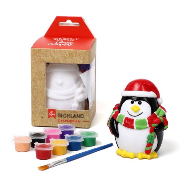 Набір для творчості скарбничка-розмальовка Пінгвін Річ-Ленд 
