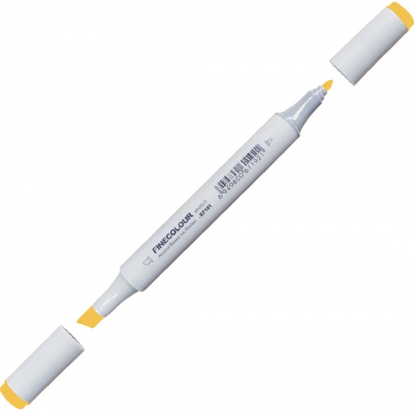 Маркер спиртовой FINECOLOUR Junior EF101-4 желтый наполи 
