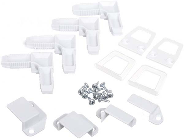 Комплект кріплень для зовнішньої москітної сітки сірий