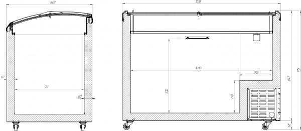 Морозильный ларь Juka M400SF 352 Вт 