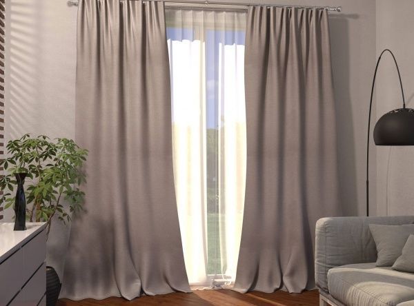 Штора Блекаут Меланж 150х270 см, бежева ТК-Домашній текстиль ТОВ