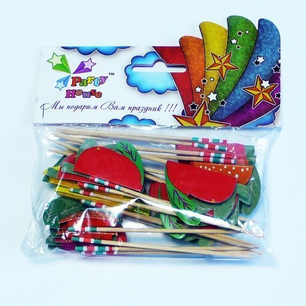 Набір Party House шпильки-фрукти 20 шт.