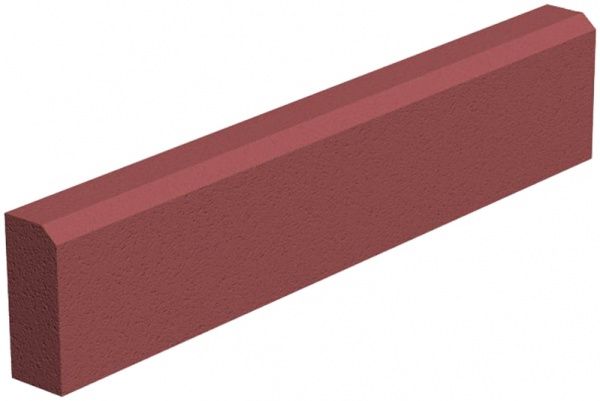 Бордюр 1000х80х200 красный