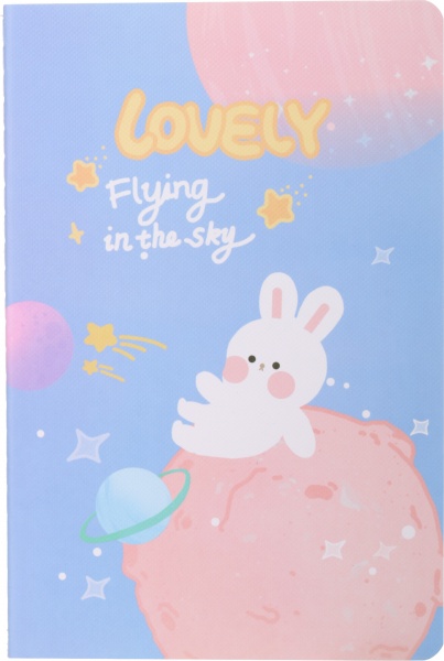 Блокнот Зайчонок на луне 14,5x21 см