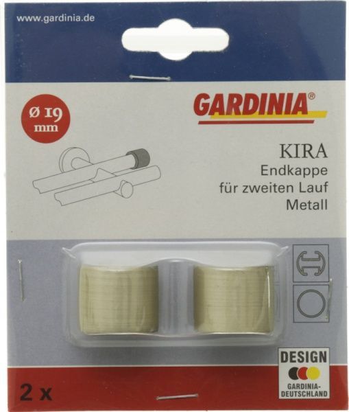 Наконечник Gardinia Kira Заглушка d19 мм шампань 2 шт. 