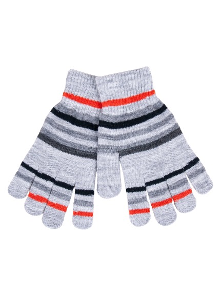 Варежки YO! RED-0118C р.16 /серый