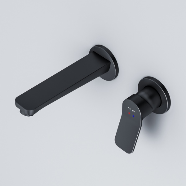 Смеситель для умывальника AM.PM Смеситель для раковины, монтируемый в стену, черный F85A72622 AM.PM X-Joy