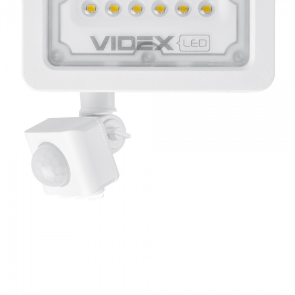 Прожектор Videx LED F2e с датчиком движения и освещенности 20 Вт IP65 белый 26264 