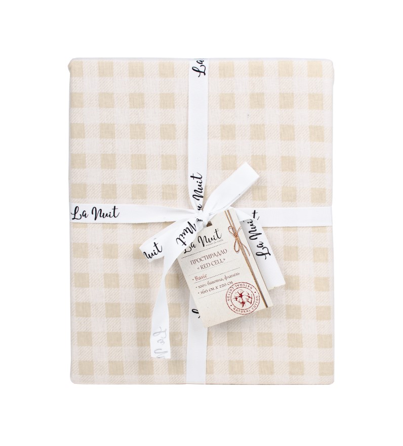 Простынь Red Cell 160x220 см бежевый La Nuit