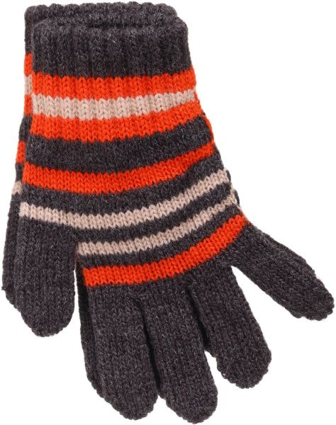 Варежки ДАЙС Romek р.15 серый с оранжевым 13830200 