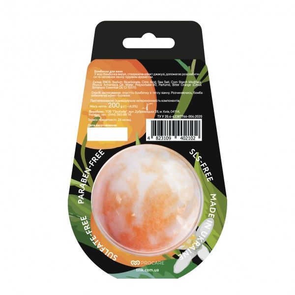 Волшебная бомбочка для ванны Tink Orange