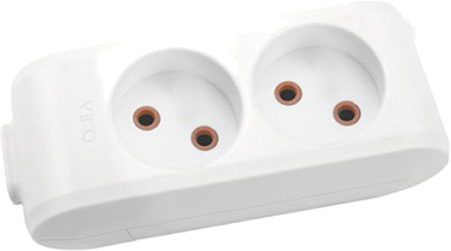 Колодка Viko 16 А 230 В без заземления 2 гн. белый 90112200 