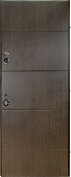 Дверь входная Булат Термо House-703 венге темный 2050x950 мм левая