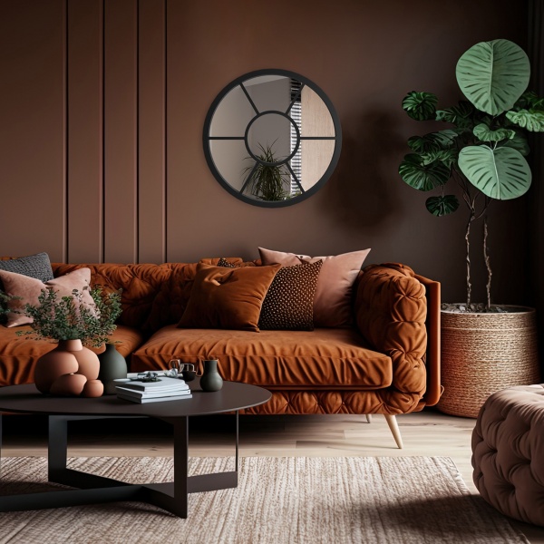 Зеркало Styler HELEN d50 MR020 темно-коричневый 