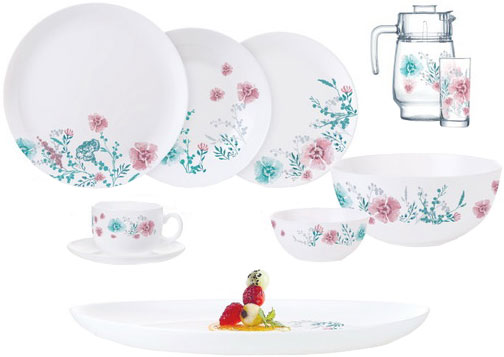 Сервиз столовый Diwali Sabline 46 предметов на 6 персон N7996 Luminarc