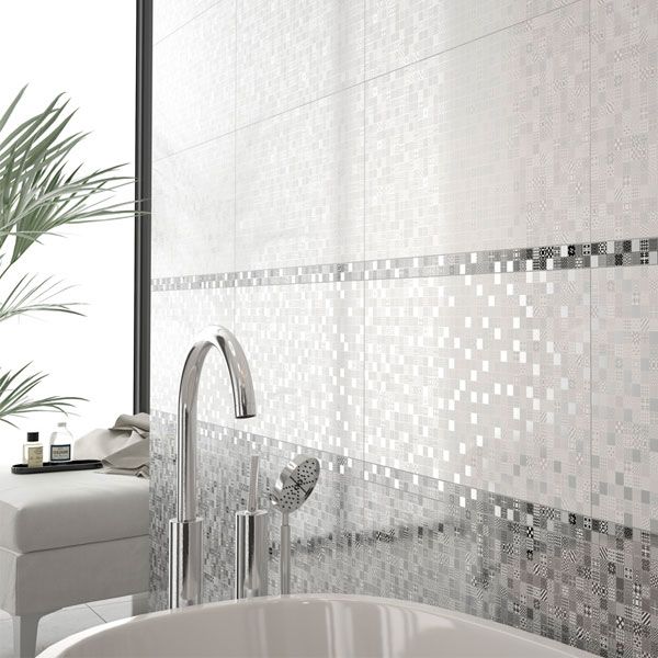 Декор Golden Tile Maryland 560301 білий 300x600 мм