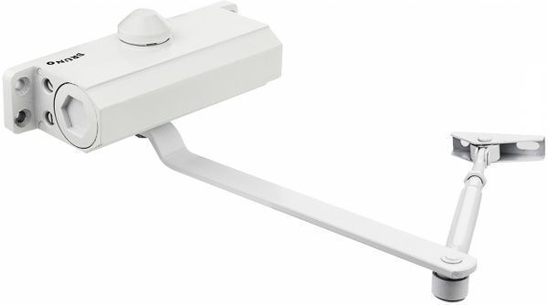 Доводчик дверний Bruno BR3 білий 50 кг