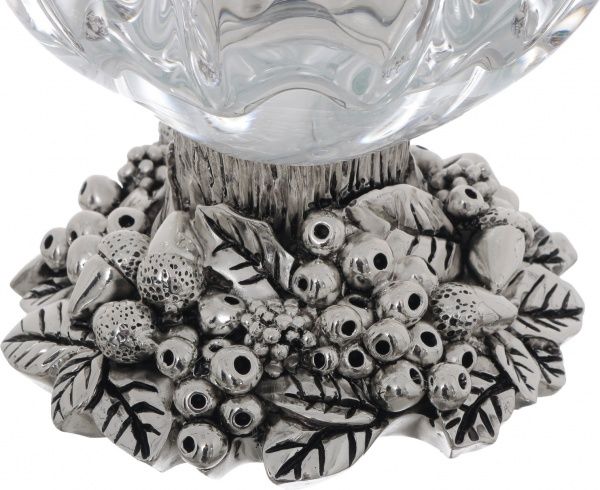 Ваза стеклянная прозрачная Tulipano 38 см White cristal