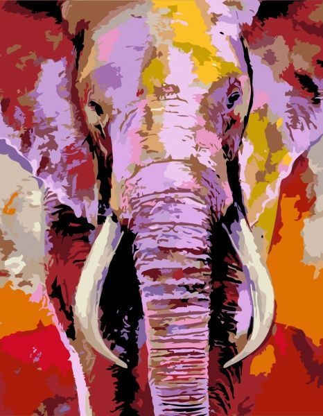 Картина за номерами Elephant 35х45 см Rosa Start 