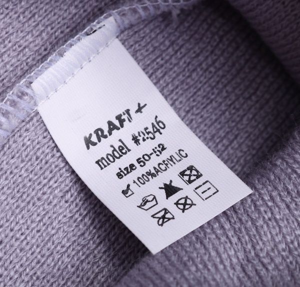 Шапочка дитяча для дівчинки Kraft+ арт. 2546 р.50-52 світло-сірий 