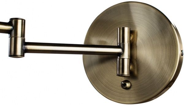 Бра Arte Lamp California 1x60 Вт E27 антична бронза A2872AP-1AB 