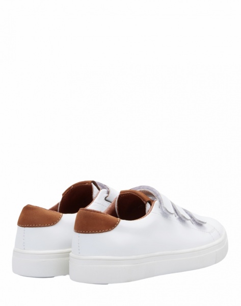 Кеды детские унисекс MiracleMe р.35 белый с коричневым 0121-101Х 