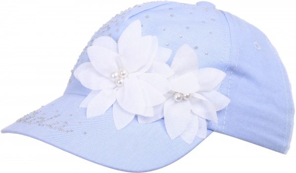 Кепка для дівчаток Pampona 21 L 07 р.54 блакитний 
