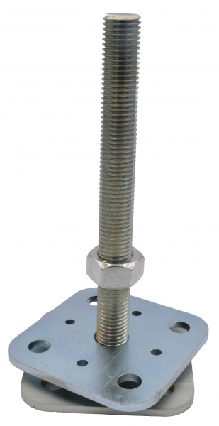 Опора колони гвинтова (вільна гайка) H 160 мм 80x80 мм 4 мм 1 шт. 