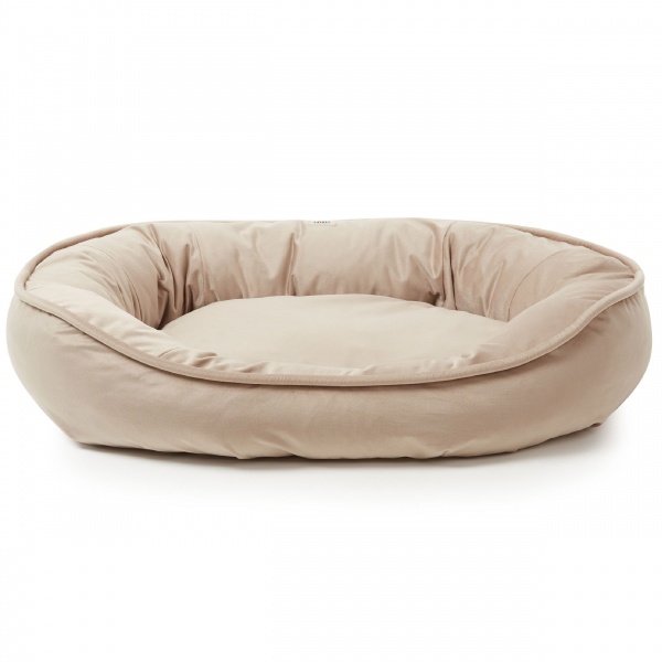 Лежак PETBED Velor Пончик L 90x75x20 см бежевый