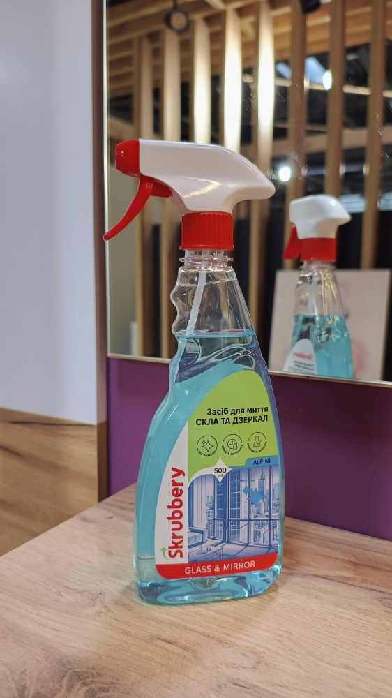 Средство моющее для стекла и зеркал SKRUBBERY Alpini 0,5 л